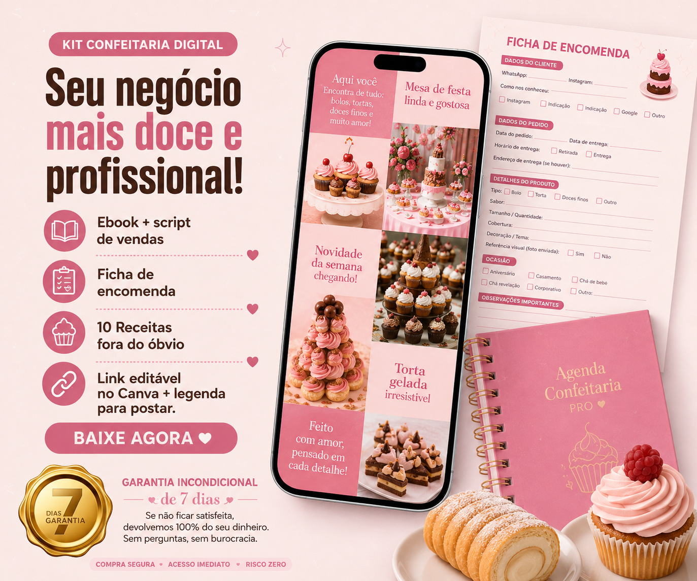 Kit Confeitaria Digital para confeiteiras