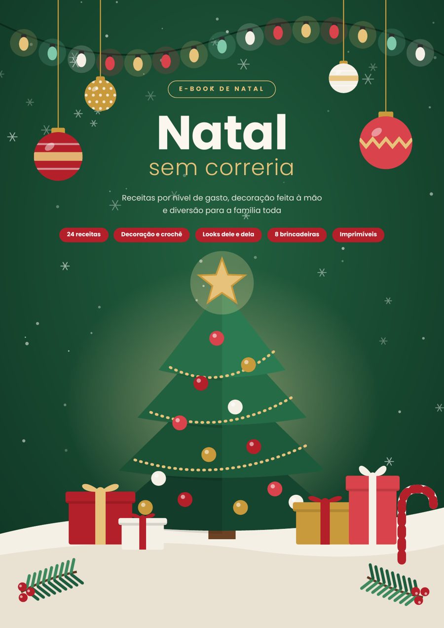 Capa do e-book Natal Sem Correria