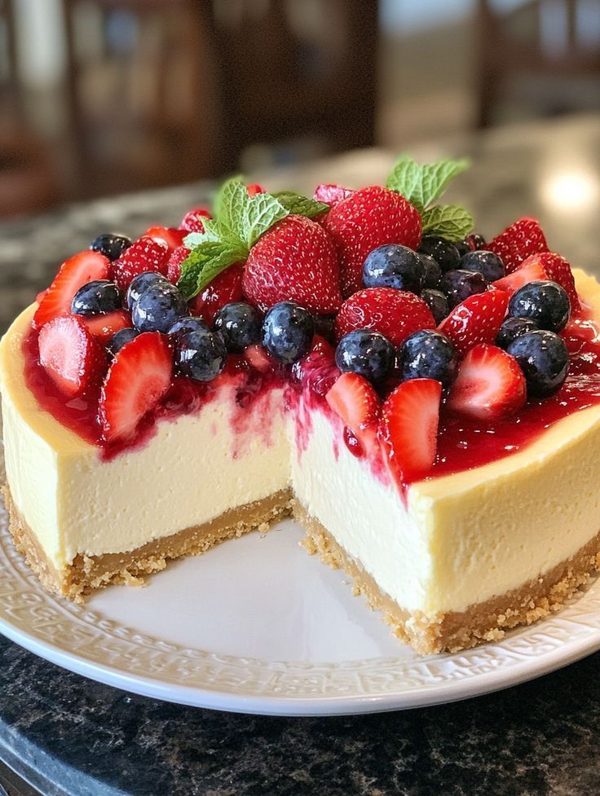Cheesecake de frutas vermelhas